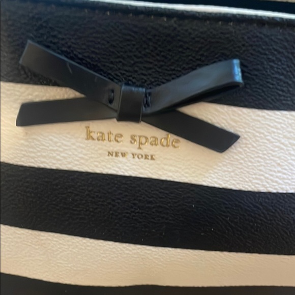 Kate Spade Black and White Striped Tote - Picture 2 of 8